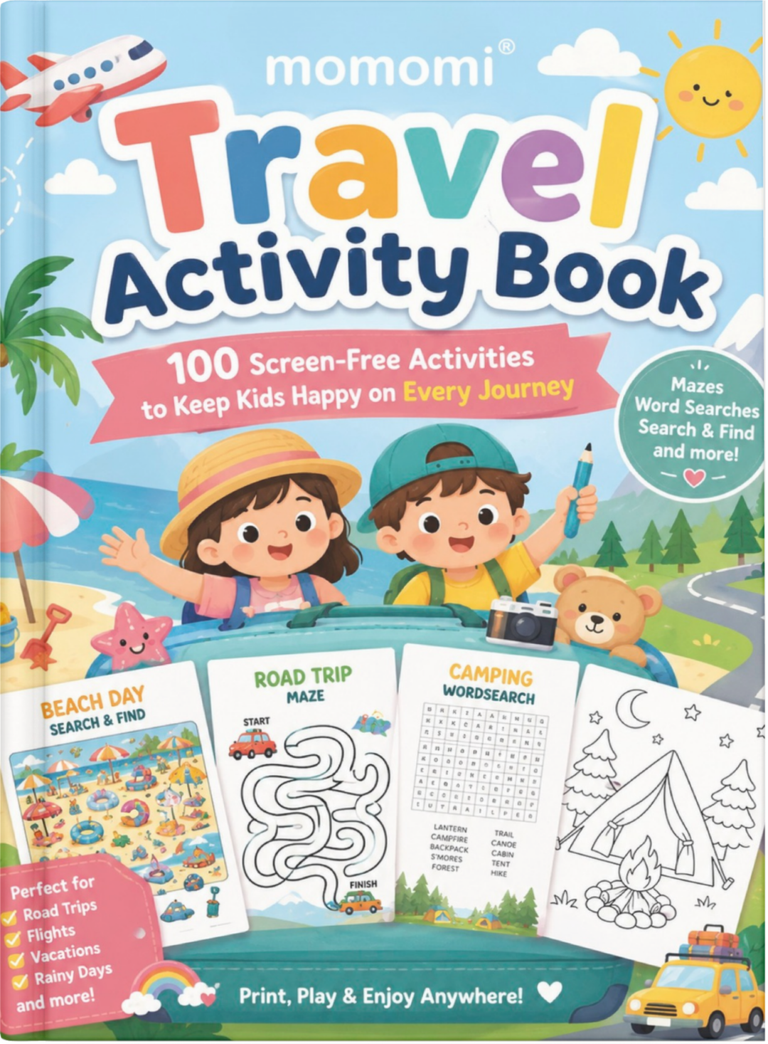 Libro de actividades de viaje