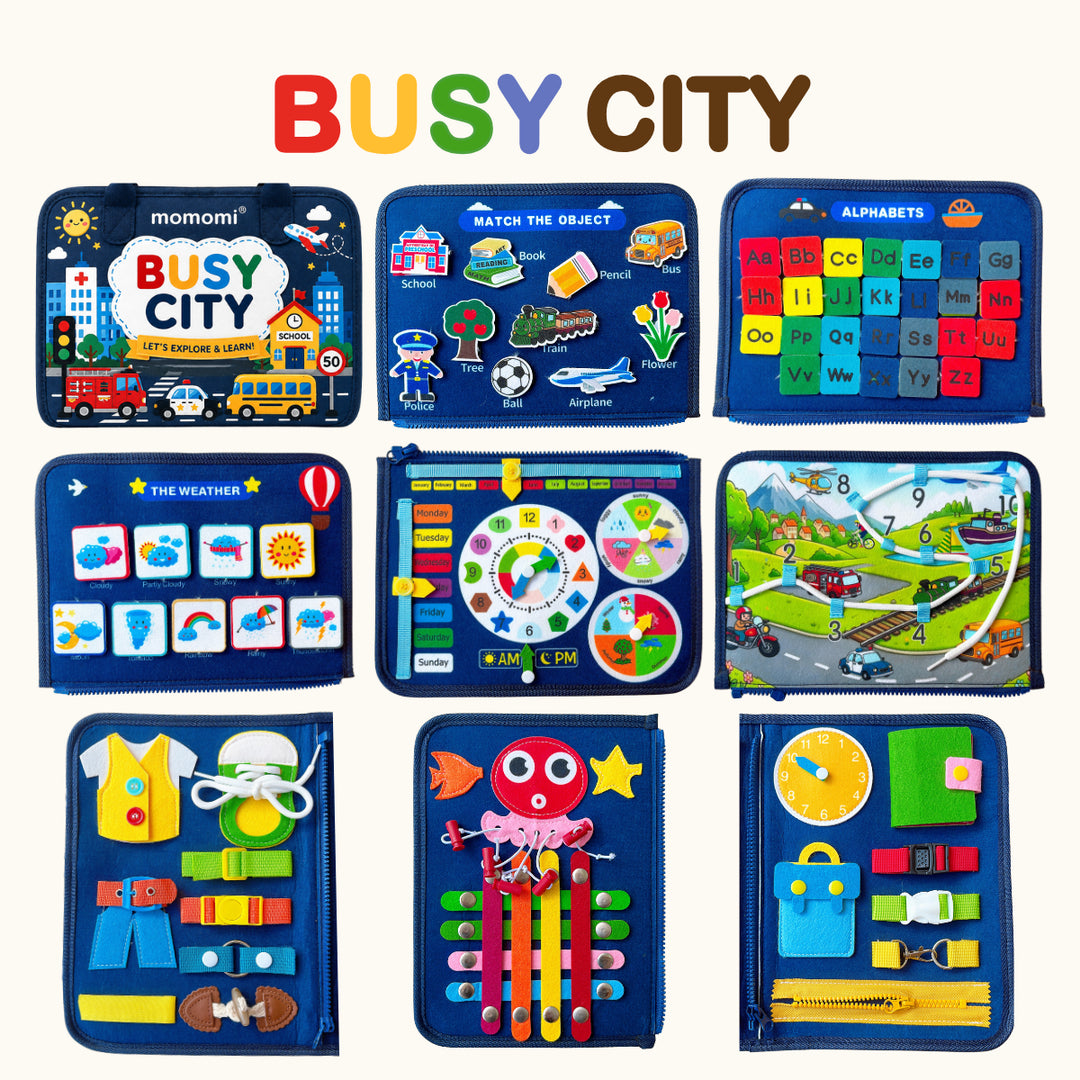 Libro de actividades Busy Book | Libro de actividades para niños pequeños sin pantallas
