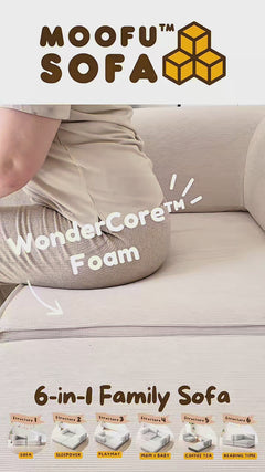 Moofu™ 6-in-1 Modular Kids Sofa Bed