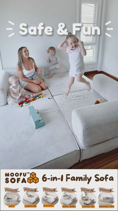 Moofu™ 6-in-1 Modular Kids Sofa Bed